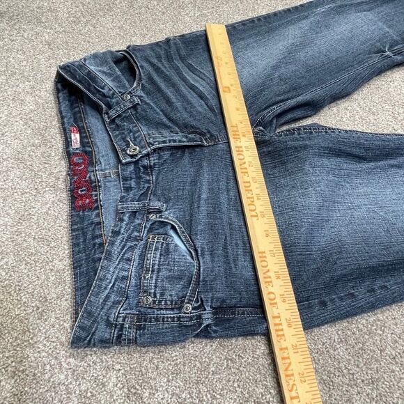 Bongo womens /jr. Flare jeans sz 13 cowgirl rodeo Equestrian Riding Y2K - Picture 8 of 12